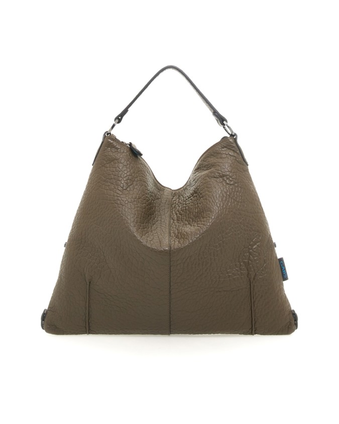 Gabs - Borsa a spalla in pelle Tg L Solange Bull Pence Black
