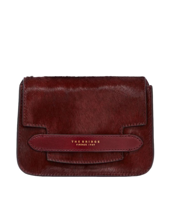 The Bridge - Borsa a tracolla media in pelle cavallino con patta Lucrezia Wow