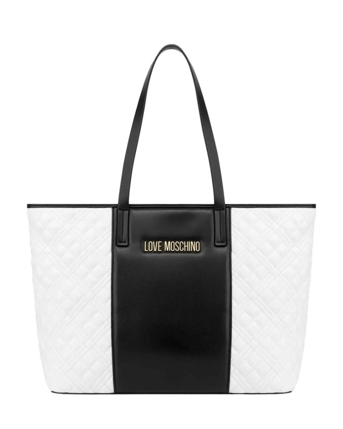 Love Moschino - Borsa shopping in ecopelle bicolore