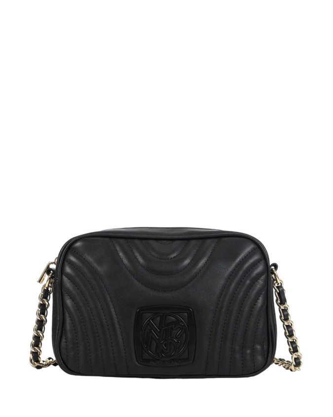 Ynot - Borsa a tracolla camera bag in ecopelle Stripe
