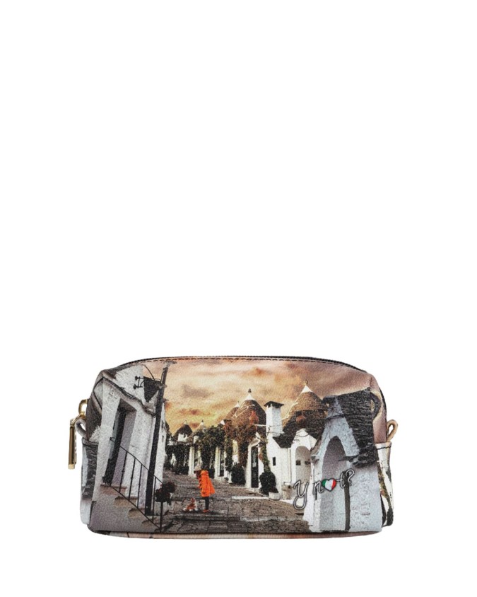 Ynot - Beauty case in ecopelle stampata Yesbag