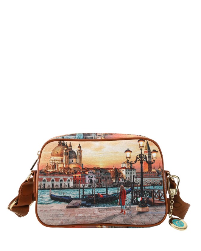 Ynot - Borsa a tracolla camera bag in ecopelle stampata Yesbag