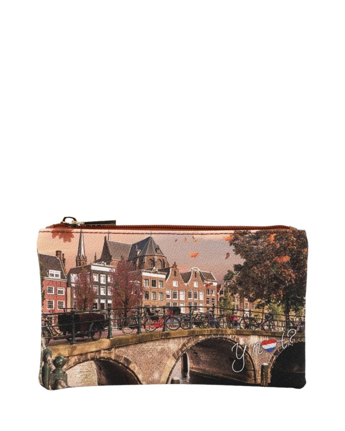 Ynot - Bustina media in ecopelle stampata Yesbag