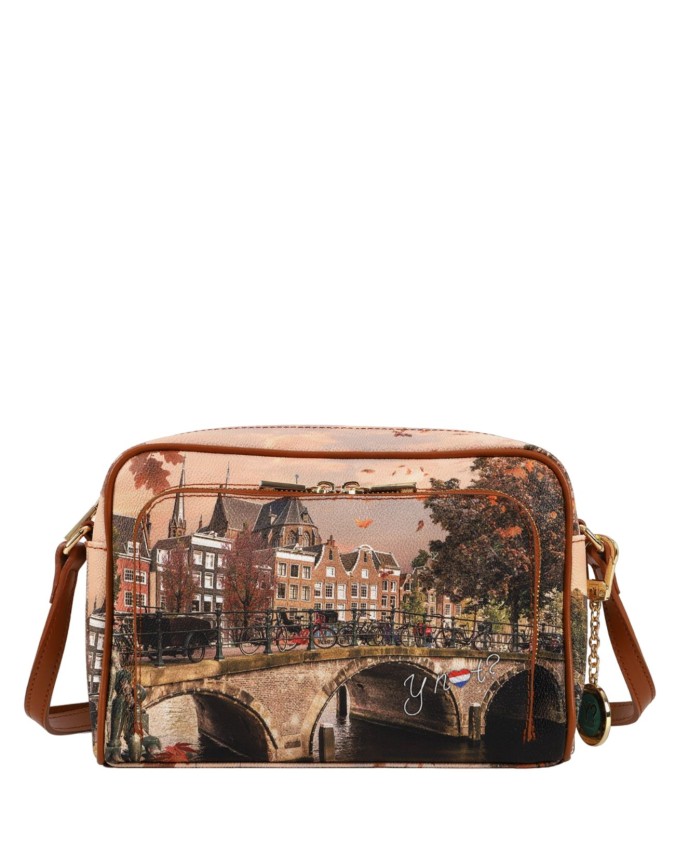 Ynot - Borsa a tracolla camera bag con tasca esterna Yesbag