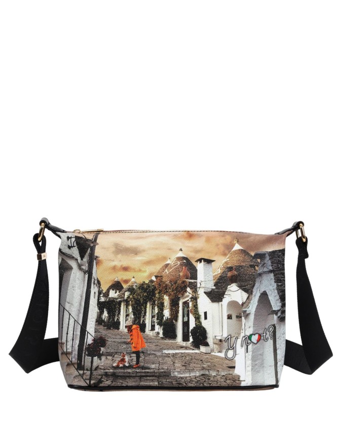 Ynot - Borsa hobo bag piccola in ecopelle stampata Yesbag