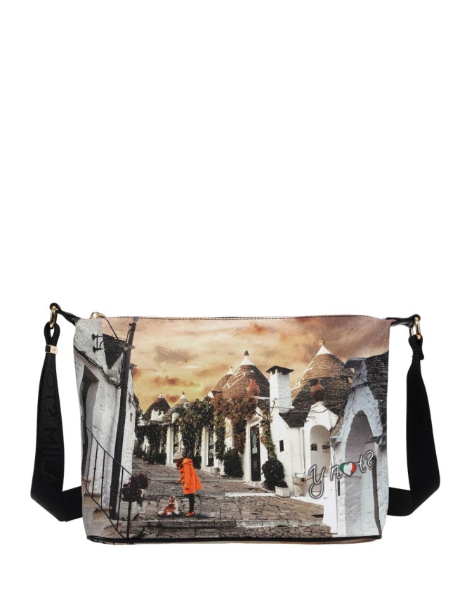Ynot - Borsa hobo bag grande in ecopelle stampata Yesbag