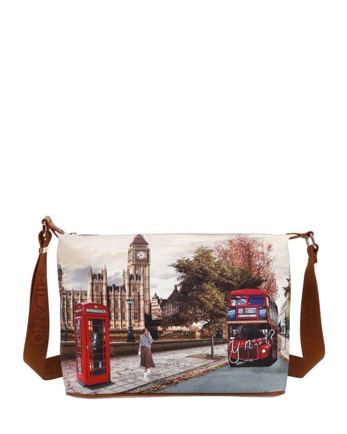 Ynot - Borsa hobo bag grande in ecopelle stampata Yesbag