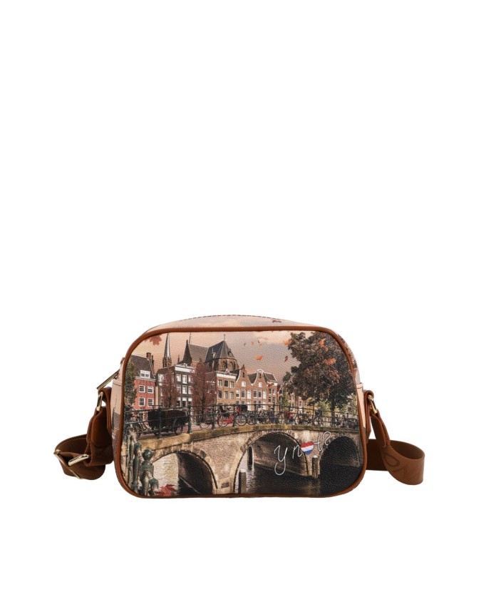 Ynot - Borsa a tracolla camera bag piccola in ecopelle stampata Yesbag