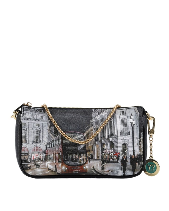 Ynot - Borsa a spalla squadrata in ecopelle stampata Yesbag