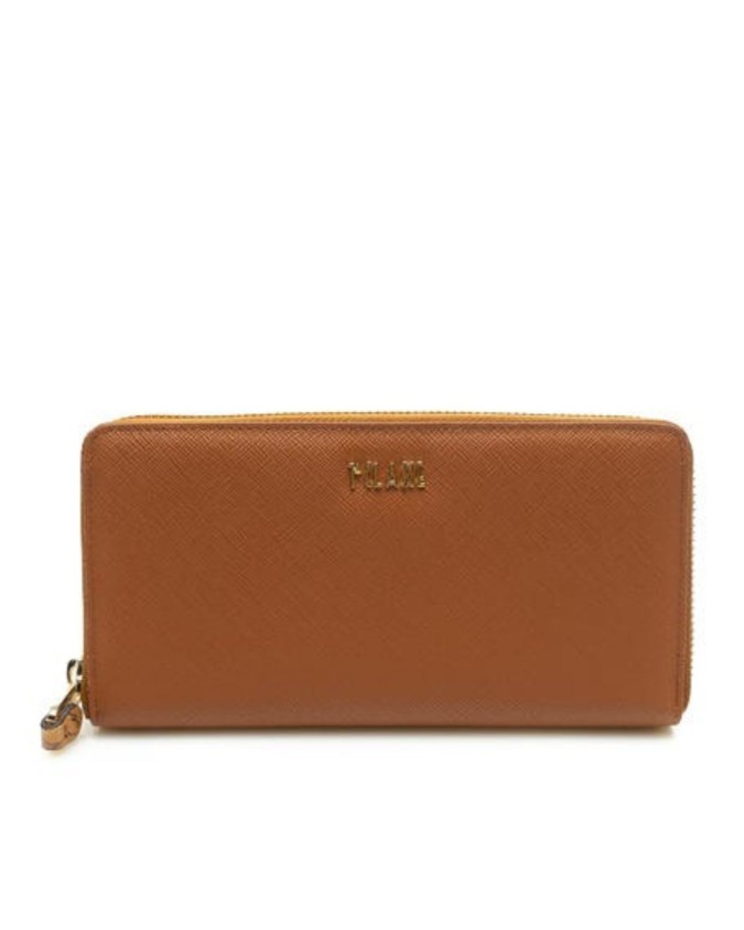 Alviero Martini Prima Classe - Portafoglio donna Zip around in tessuto goffrato Milano city