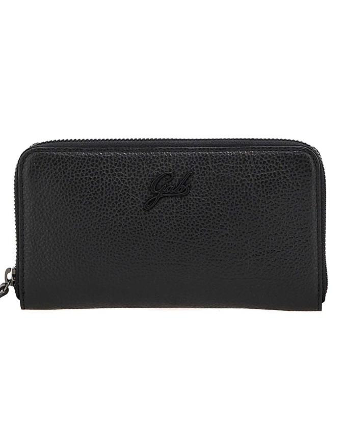 Gabs - Portafoglio donna zip around in pelle Gmoney17 Bull Black