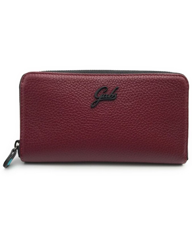 Gabs - Portafoglio donna zip around in pelle Gmoney17 Bull Black