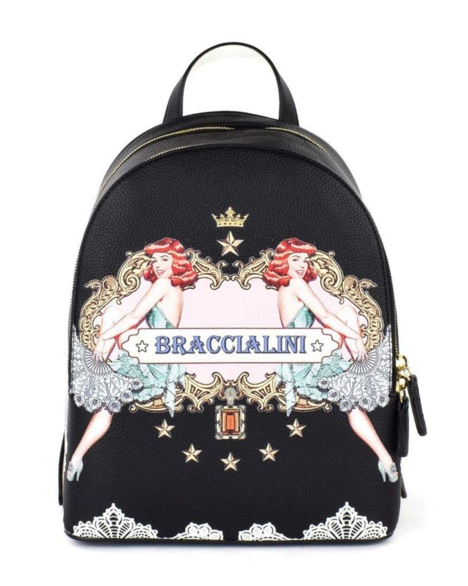 Braccialini - Zaino donna in ecopelle con doppia zip Britney