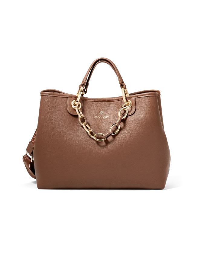 Braccialini - Borsa a mano con tracolla in ecopelle Beth