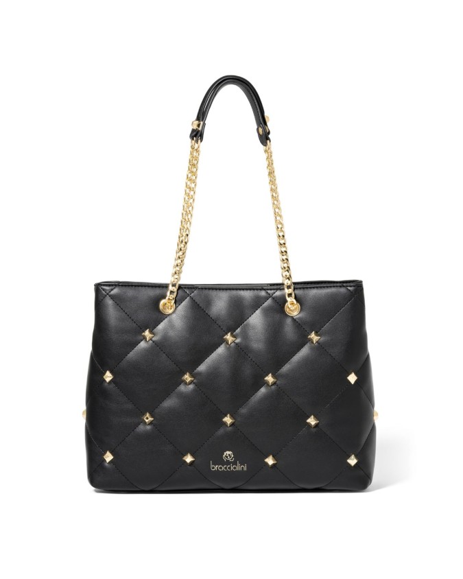 Braccialini - Borsa a spalla in ecopelle trapuntata Quilt