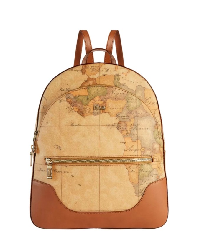 Alviero Martini Prima Classe - Zaino tre tasche in tessuto stampa Geo Classic
