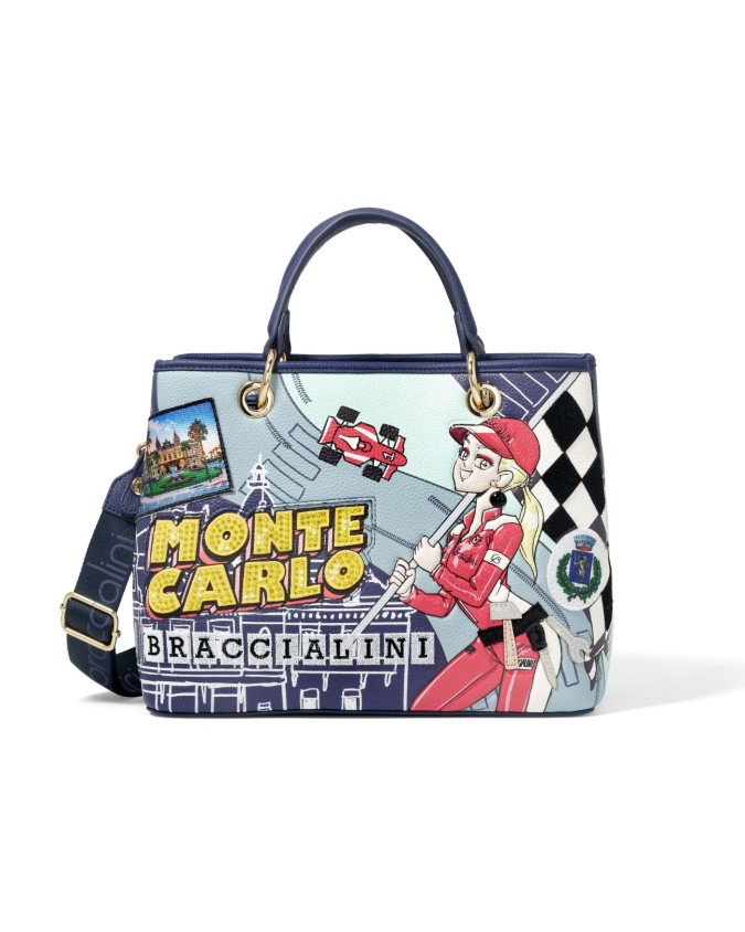 Braccialini - Borsa in ecopelle a mano medio/piccola Allround