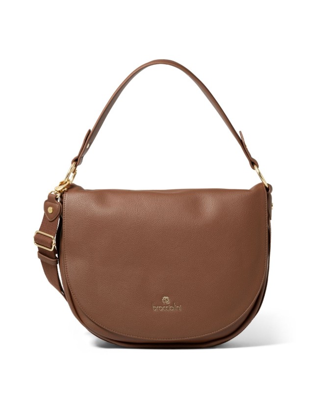 Braccialini - Borsa a spalla con tracolla in ecopelle Giselle