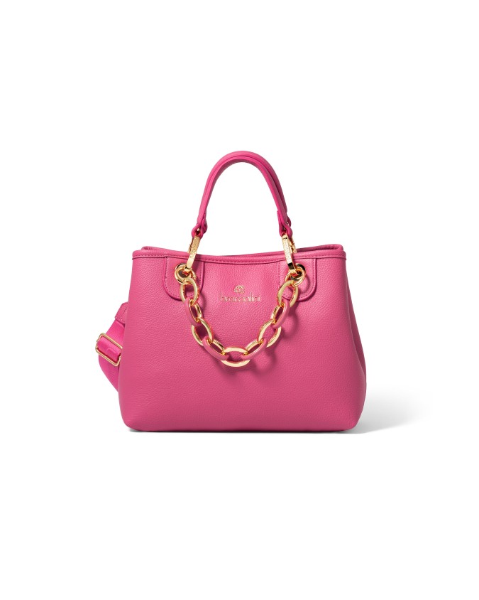 Braccialini - Borsa a mano media in ecopelle con catena Beth
