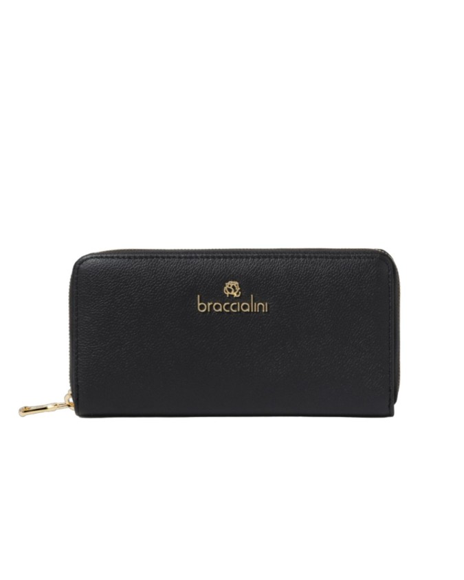 Braccialini - Portafoglio donna in pelle ziparound Basic