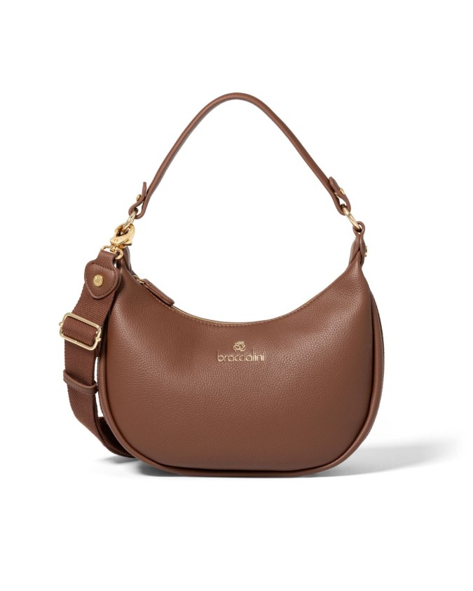 Braccialini - Borsa a spalla in ecopelle con manico singolo e tracolla Giselle