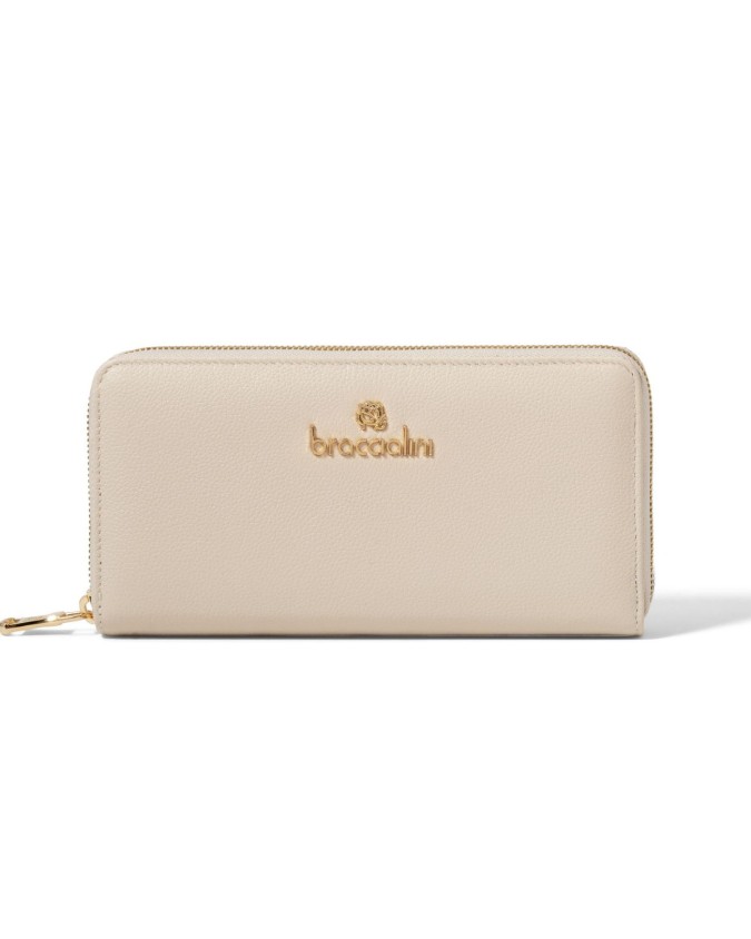 Braccialini - Portafoglio donna in pelle ziparound Basic
