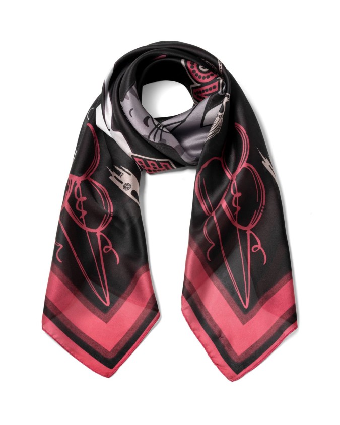Braccialini - Foulard donna in poliestere stampa Gattini
