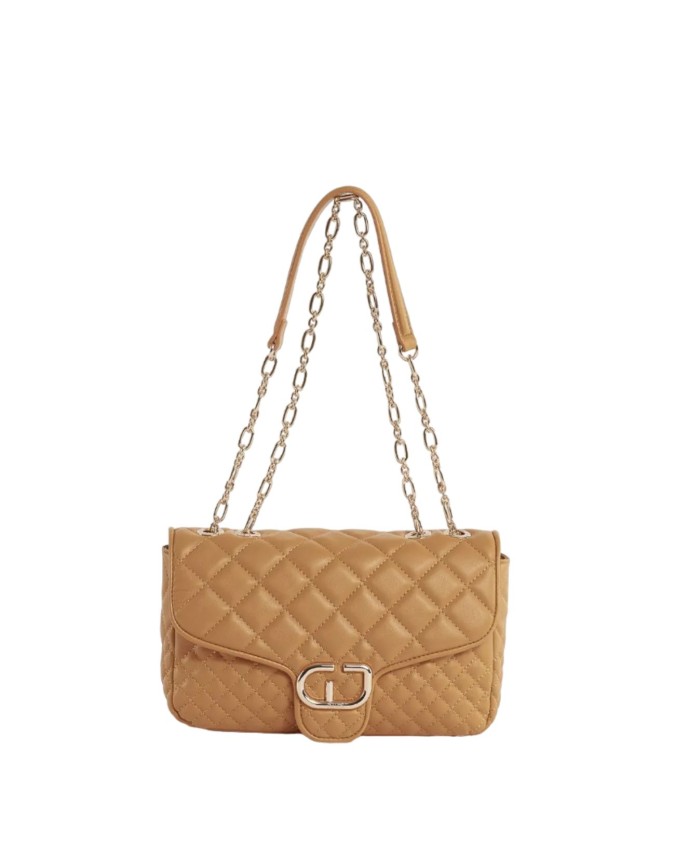 Gaudì - Borsa a spalla in ecopelle matelassè con patta Venice Quilt