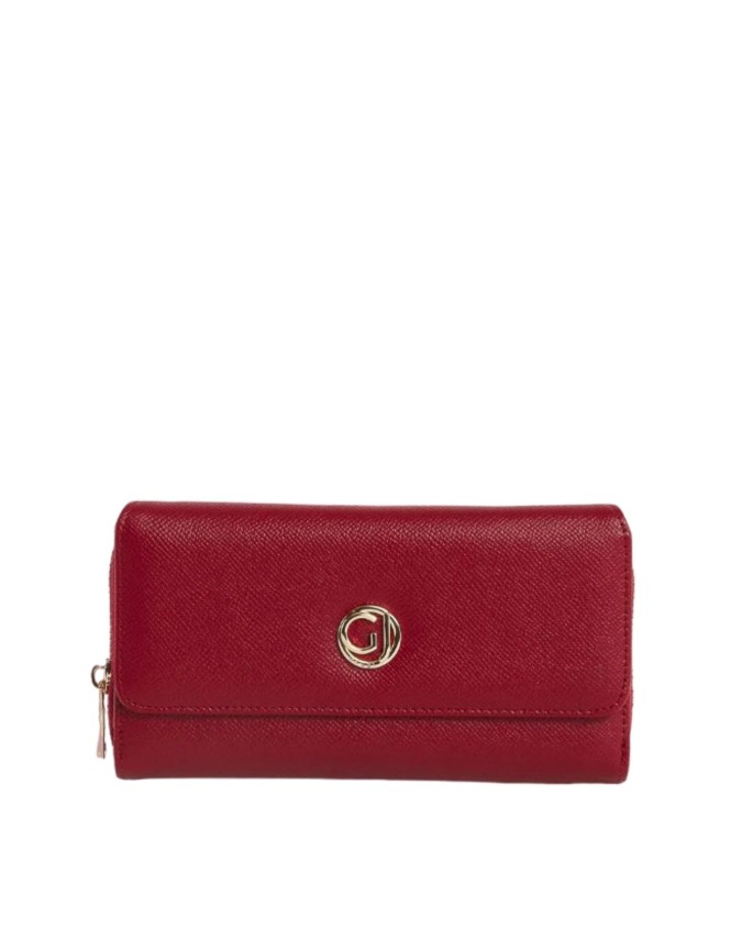 Gaudì - Portafoglio donna con patta e zip in ecopelle Amanda