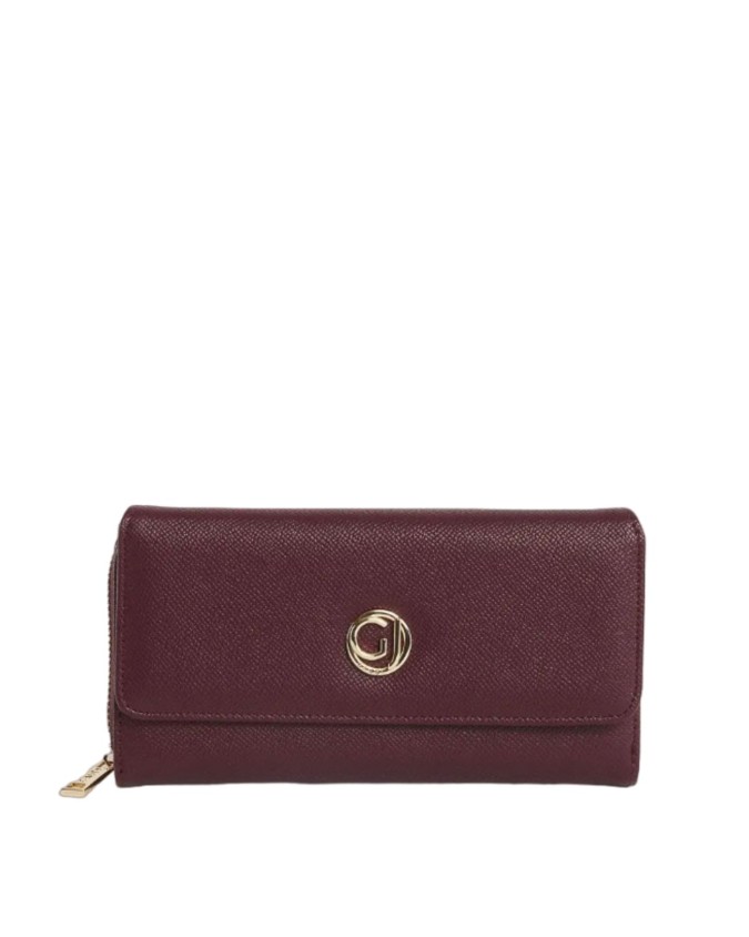 Gaudì - Portafoglio donna con patta e zip in ecopelle Amanda