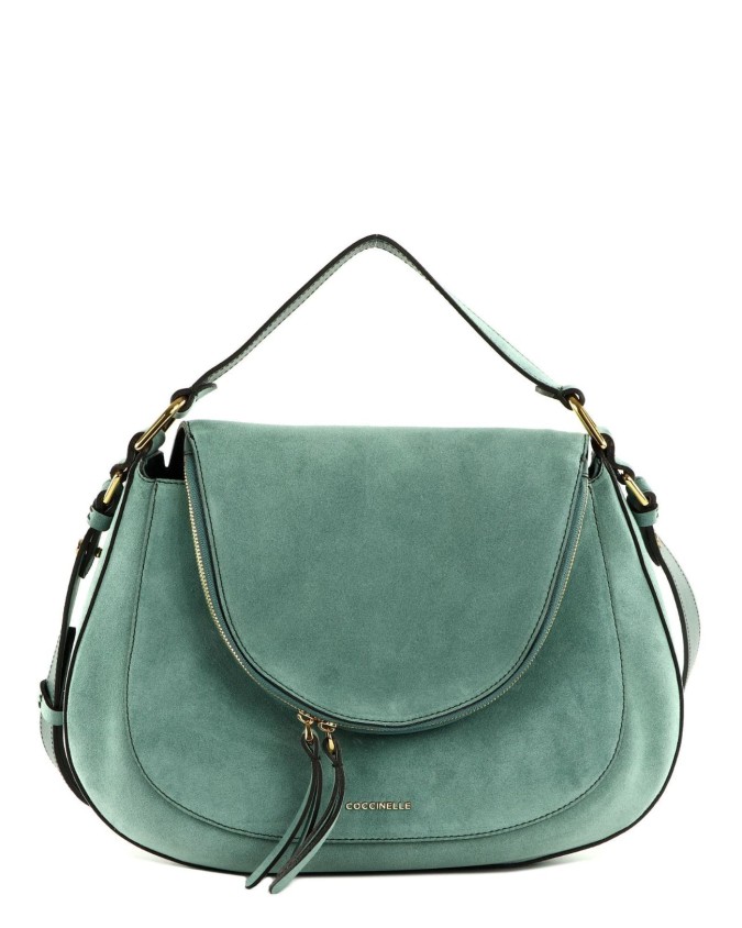Coccinelle - Borsa a mano con tracolla in pelle scamosciata Medium Coccinelle Sole Suede
