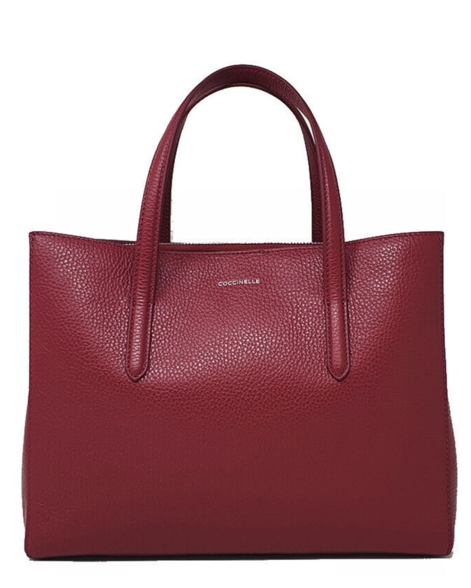 Coccinelle - Borsa shopping in pelle con doppio manico Medium Swap