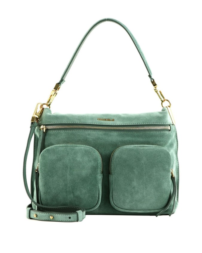 Coccinelle - Borsa a spalla in pelle scamosciata Medium Hyle Suede