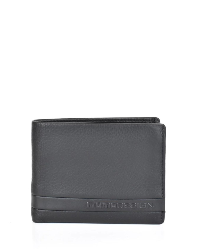 Momo Design - Portafoglio uomo in pelle con tasca porta monete