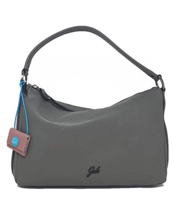Gabs - Borsa a spalla in pelle Tg L Calliope Tube Black