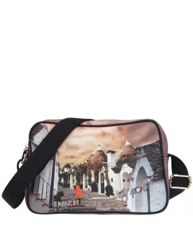 Ynot - Borsa a tracolla media camera bag in ecopelle stampata Yesbag