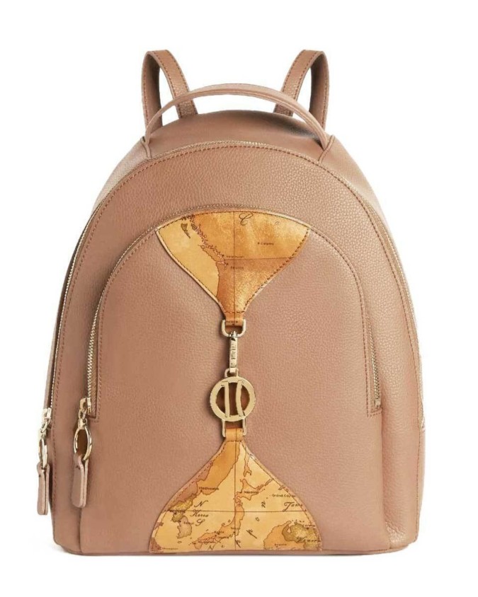 Alviero Martini Prima Classe - Zaino donna in pelle con doppia lampo Upper East