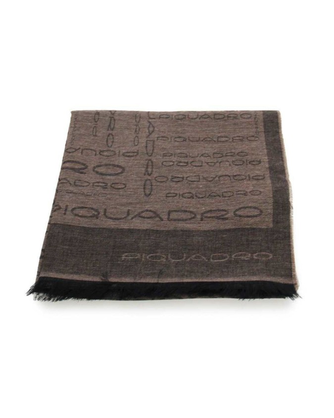 Piquadro - Sciarpa uomo in modal e viscosa logo all-over