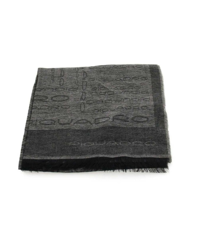Piquadro - Sciarpa uomo in modal e viscosa logo all-over