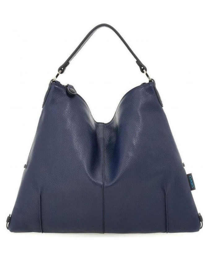 Gabs - Borsa a spalla in pelle Tg L Solange Bull Pence Black