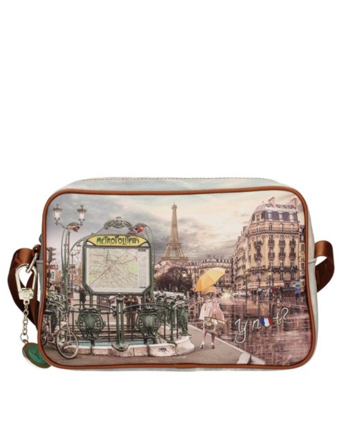 Ynot - Borsa a tracolla media camera bag in ecopelle stampata Yesbag