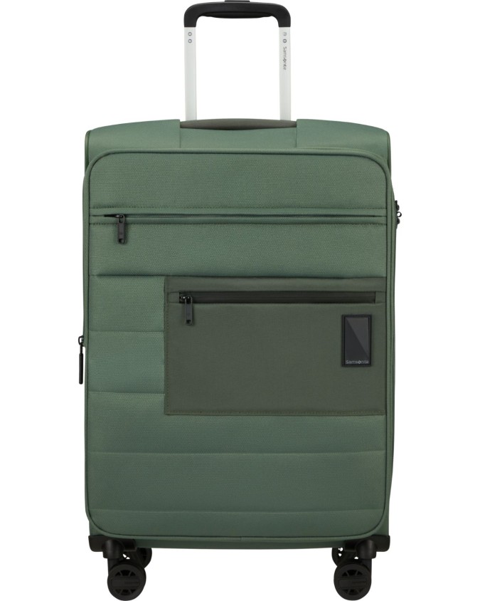 Samsonite - Trolley espandibile 4 Ruote 66 cm in poliestere riciclato Vaycay