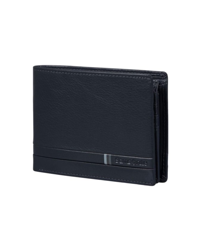 Samsonite - Portafoglio uomo in pelle orizzontale con porta monete Flagged 2.0 SLG