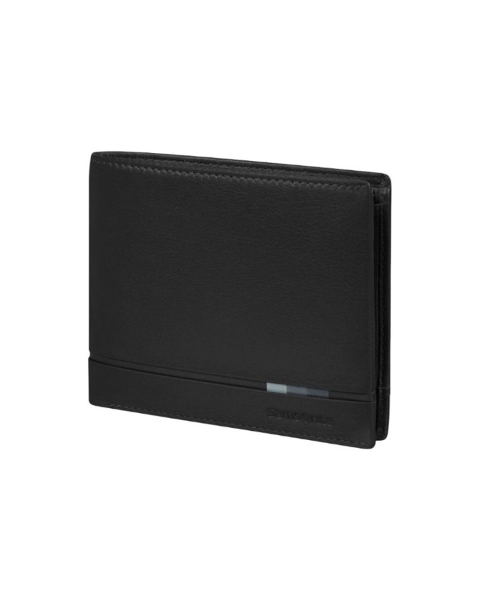 Samsonite - Portafoglio uomo in pelle orizzontale con porta monete Flagged 2.0 SLG