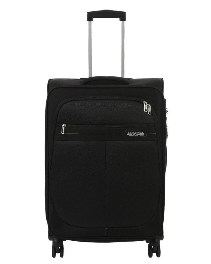 American Tourister - Trolley medio semi rigido in poliestere 66 cm 4 ruote Deep Dive