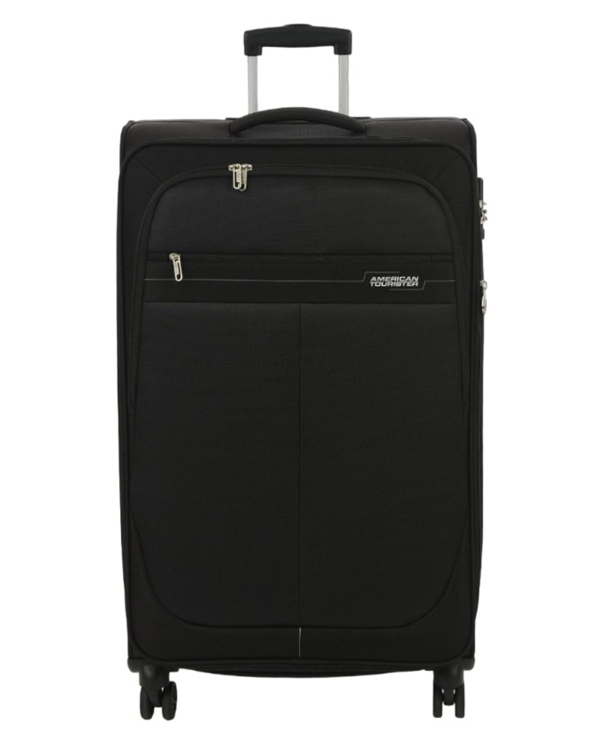 American Tourister - Trolley grande espandibile semi rigido in poliestere 78 cm 4 ruote Deep Dive