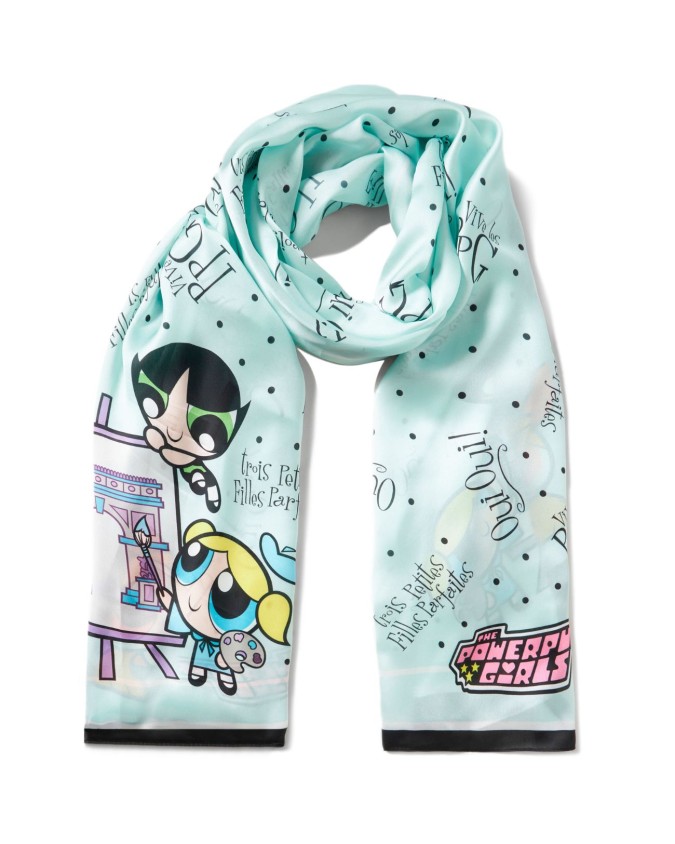 Braccialini - Foulard donna in poliestere Celeste Superchicche