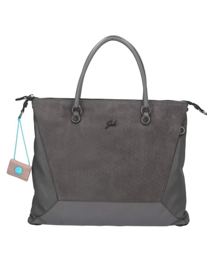 Gabs - Borsa a mano trasformabile in pelle scamosciata Tg L Samantha Momu Black