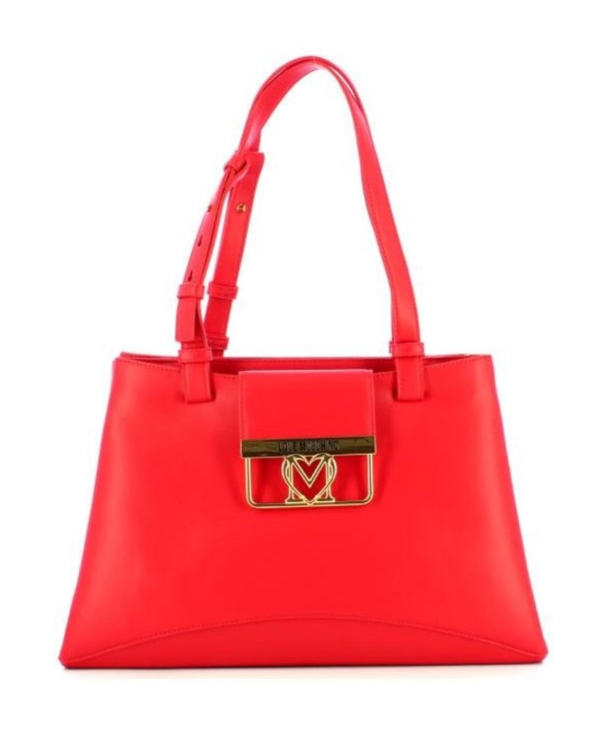 Love Moschino - Borsa a mano a tre scomparti in ecopelle