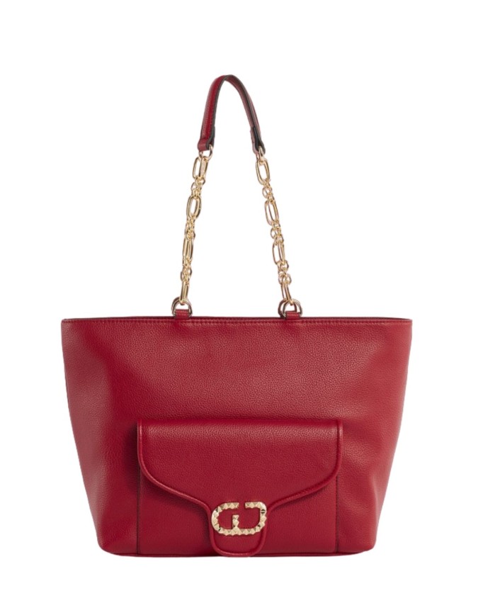 Gaudì - Borsa shopping in ecopelle con tasca esterna Venice